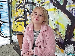 Blonde Student 18+ Vaness Queen Shagged In Basement