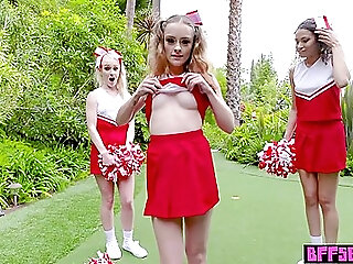 Gia Gelato, Lily Glee And Emma Starletto - Ebony Old Cheerleader And Banging