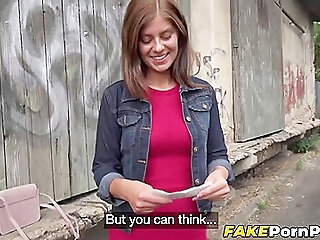 Tiffany Blue And Brunette Babe - Fucked Outside In Exchange For Cash
